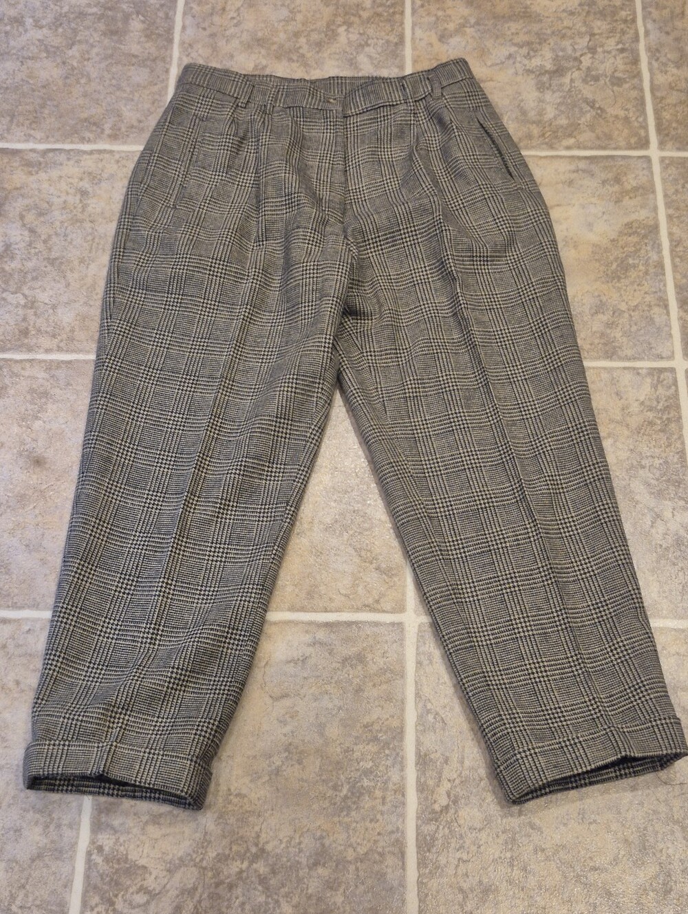 Vintage Womens Woolrich 70% Wool Front Pleated Pants Size 14
